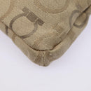 Salvatore Ferragamo Waist bag Canvas Beige Gold Auth ki4753-9