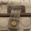 Salvatore Ferragamo Waist bag Canvas Beige Gold Auth ki4753-10