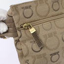 Salvatore Ferragamo Waist bag Canvas Beige Gold Auth ki4753-20