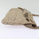 Salvatore Ferragamo Waist bag Canvas Beige Gold Auth ki4753-4