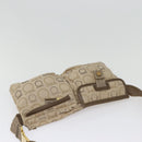 Salvatore Ferragamo Waist bag Canvas Beige Gold Auth ki4753-6