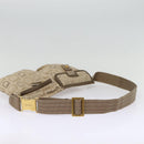 Salvatore Ferragamo Waist bag Canvas Beige Gold Auth ki4753-7