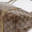 GUCCI GG Crystal Tote Bag Gold Tone Gold 197958 Auth ki4759-24