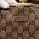 GUCCI GG Crystal Tote Bag Gold Tone Gold 197958 Auth ki4759-25