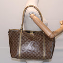 GUCCI GG Crystal Tote Bag Gold Tone Gold 197958 Auth ki4759-30