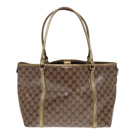 GUCCI GG Crystal Tote Bag Gold Tone Gold 197958 Auth ki4759 - 0