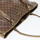 GUCCI GG Crystal Tote Bag Gold Tone Gold 197958 Auth ki4759-16
