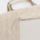 GUCCI GG Supreme Tote Bag White Beige gold 131230 Auth ki4782-14