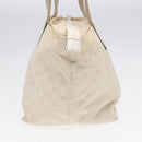 GUCCI GG Supreme Tote Bag White Beige gold 131230 Auth ki4782-3