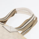 GUCCI GG Supreme Tote Bag White Beige gold 131230 Auth ki4782-8