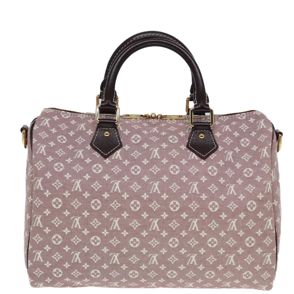 LOUIS VUITTON Monogram Idylle Speedy Bandouliere 30 Bag Sepia M56704 Auth ki4784