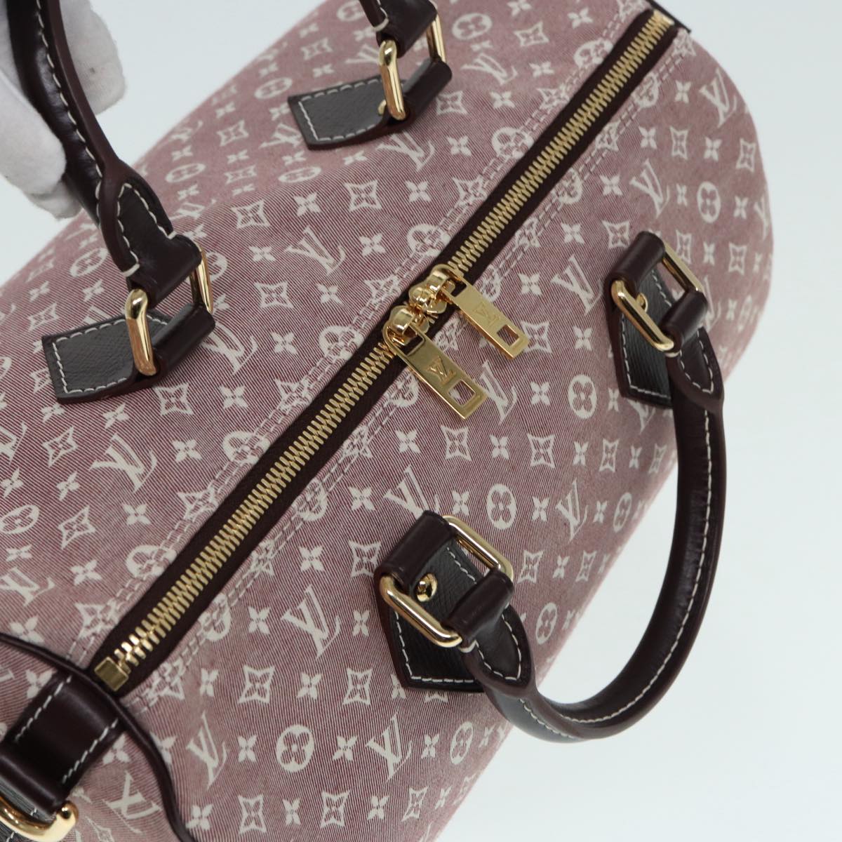 LOUIS VUITTON Monogram Idylle Speedy Bandouliere 30 Bag Sepia M56704 Auth ki4784