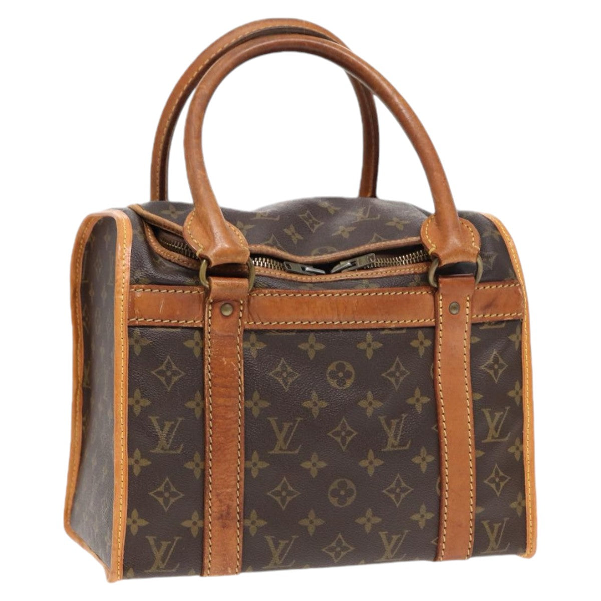 LOUIS VUITTON Monogram Sac Shan 30 Pet Carry M42024 LV Auth ki4786