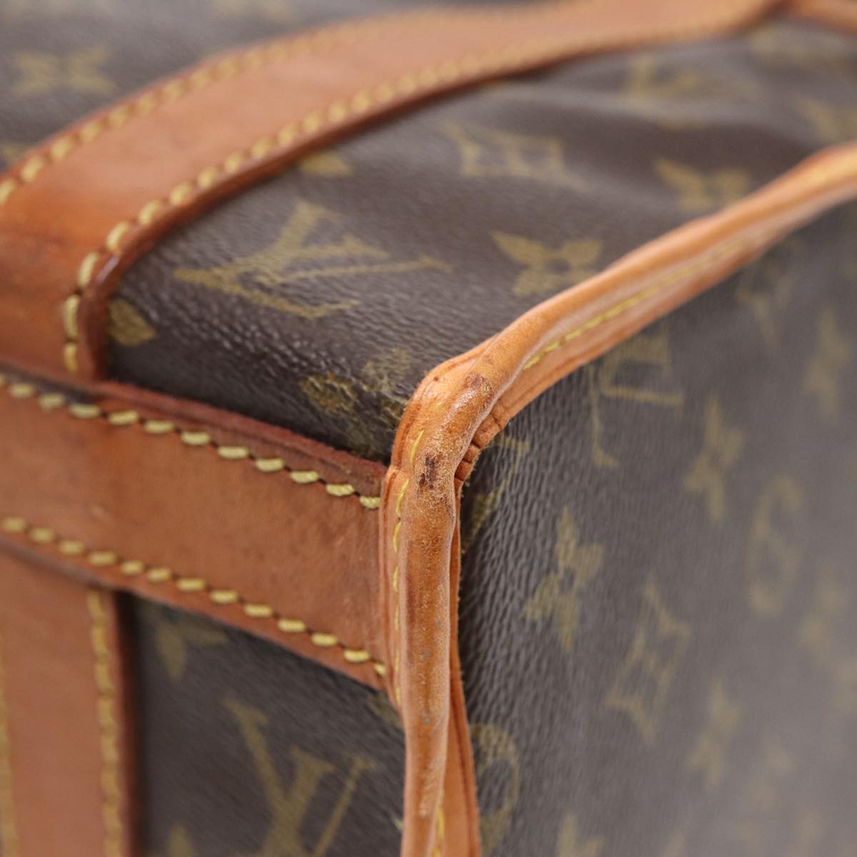 LOUIS VUITTON Monogram Sac Shan 30 Pet Carry M42024 LV Auth ki4786