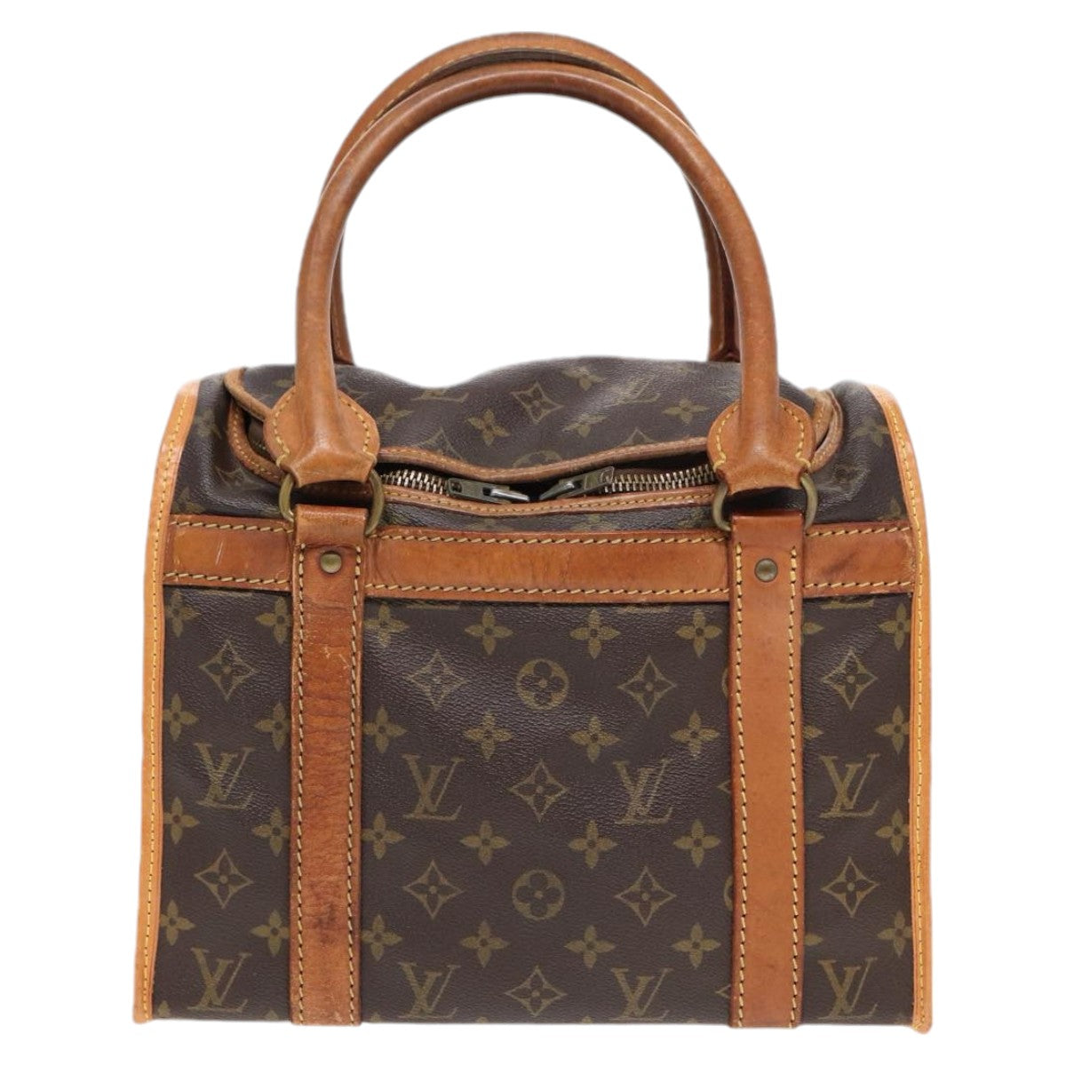 LOUIS VUITTON Monogram Sac Shan 30 Pet Carry M42024 LV Auth ki4786