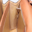 CELINE Macadam Canvas Shoulder Bag PVC Leather Brown Gold Auth ki4788-20