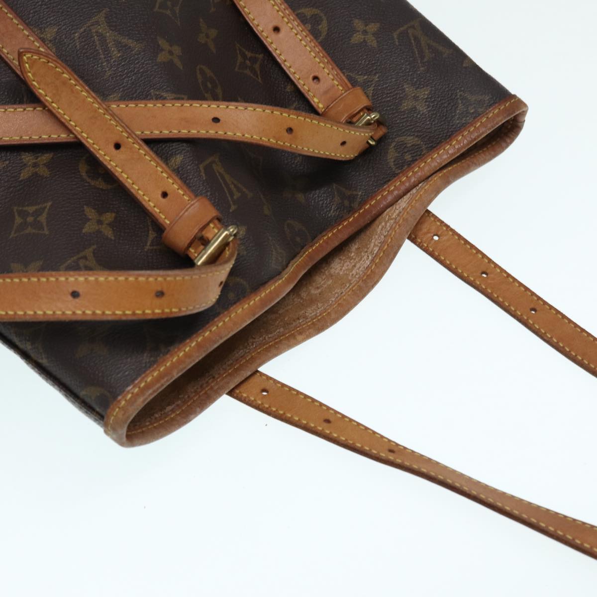 LOUIS VUITTON Monogram Bucket GM Shoulder Bag M42236 LV Auth ki4796