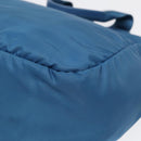PRADA Shoulder Bag Nylon 2way Blue Silver Auth ki4799-16