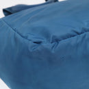 PRADA Shoulder Bag Nylon 2way Blue Silver Auth ki4799-17