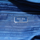 PRADA Shoulder Bag Nylon 2way Blue Silver Auth ki4799-19