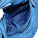 PRADA Shoulder Bag Nylon 2way Blue Silver Auth ki4799-24