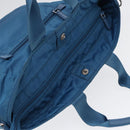 PRADA Shoulder Bag Nylon 2way Blue Silver Auth ki4799-7