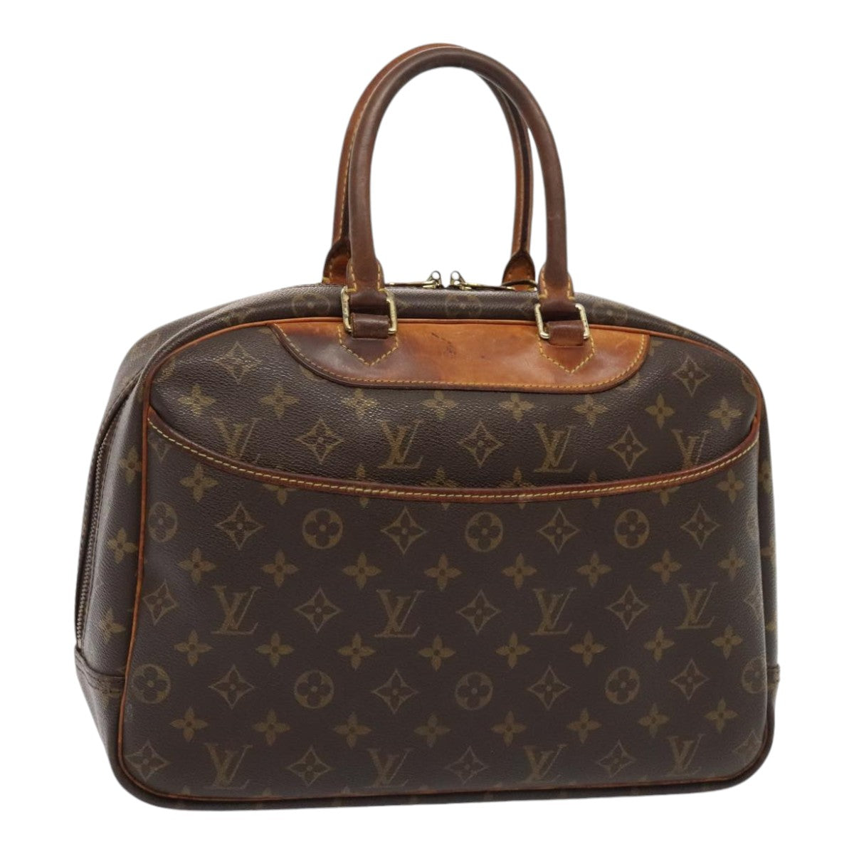 LOUIS VUITTON Monogram Deauville Hand Bag M47270 LV Auth ki4812