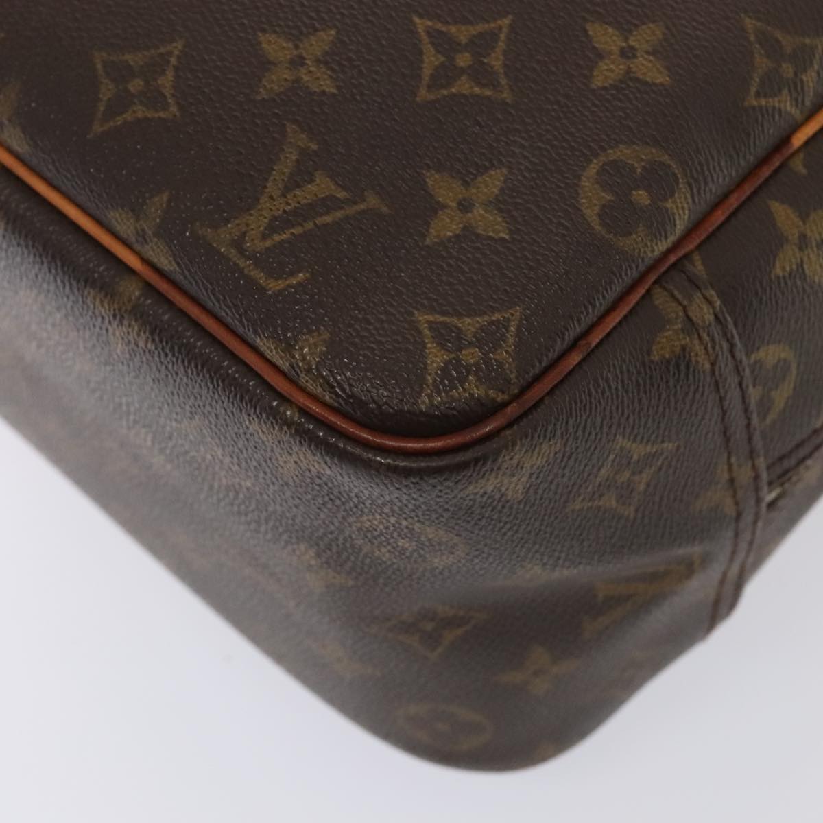 LOUIS VUITTON Monogram Deauville Hand Bag M47270 LV Auth ki4812