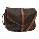 LOUIS VUITTON Monogram Saumur 35 Shoulder Bag M42254 LV Auth ki4838-1