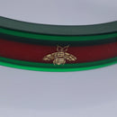 GUCCI Skeleton Web Sherry Line Watches plastic Red Green Auth ki4839-10