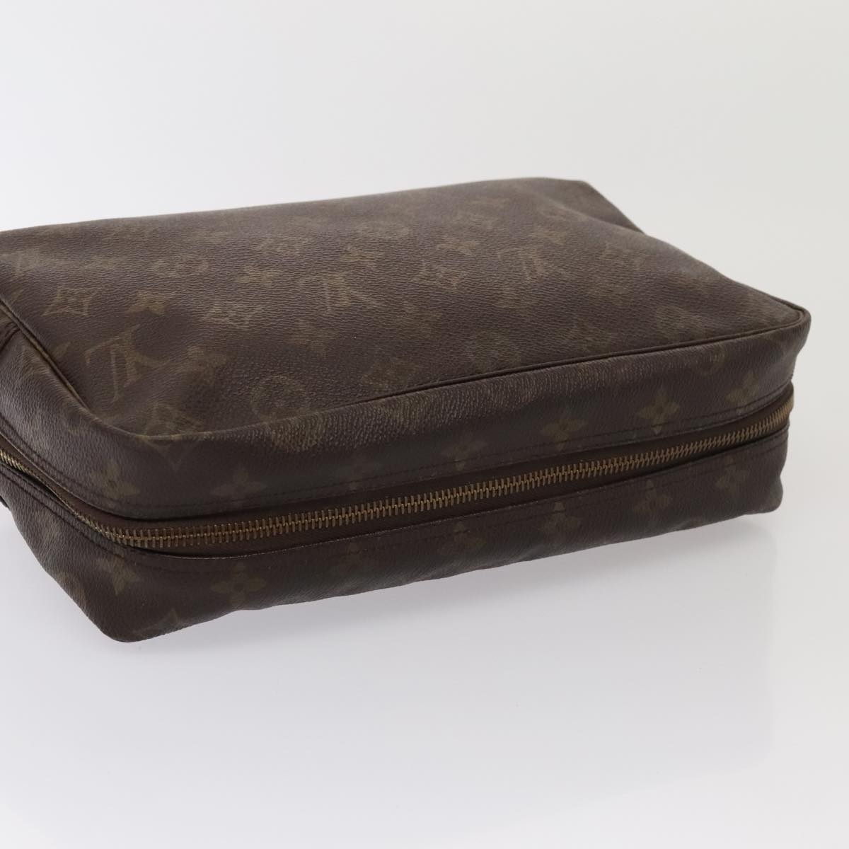 LOUIS VUITTON Monogram Trousse Toilette 28 Clutch Bag M47522 LV Auth ki4842