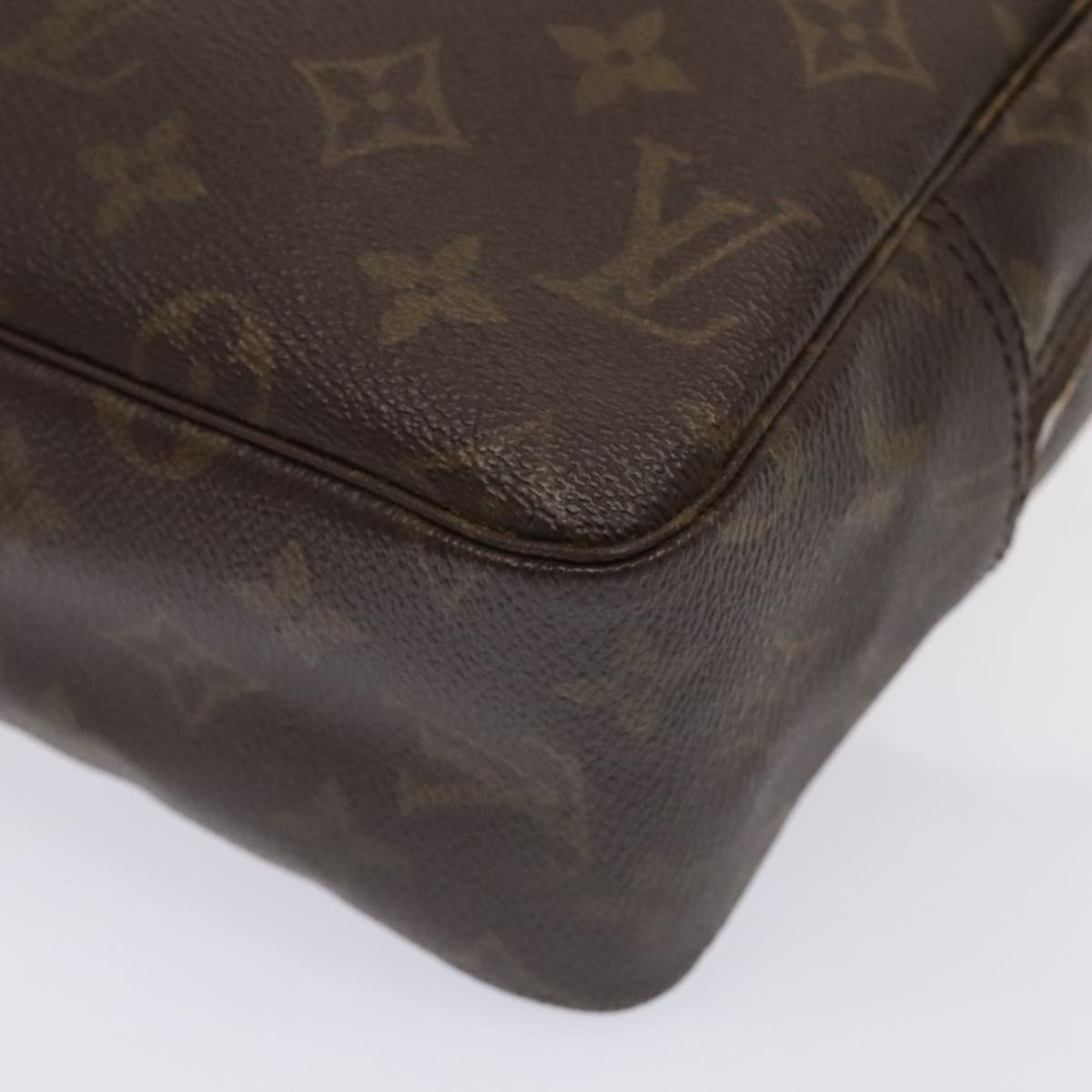 LOUIS VUITTON Monogram Trousse Toilette 28 Clutch Bag M47522 LV Auth ki4842