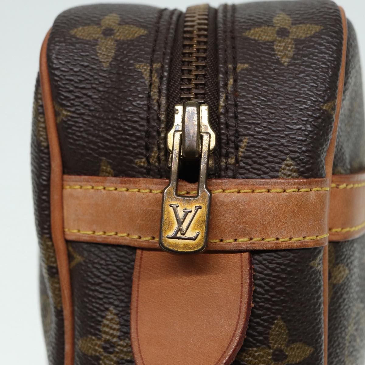 LOUIS VUITTON Monogram Compiegne 28 Clutch Bag M51845 LV Auth ki4843