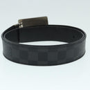 LOUIS VUITTON Damier Graphite Ceinture Amban Tour Belt M9632V LV Auth ki4850-4