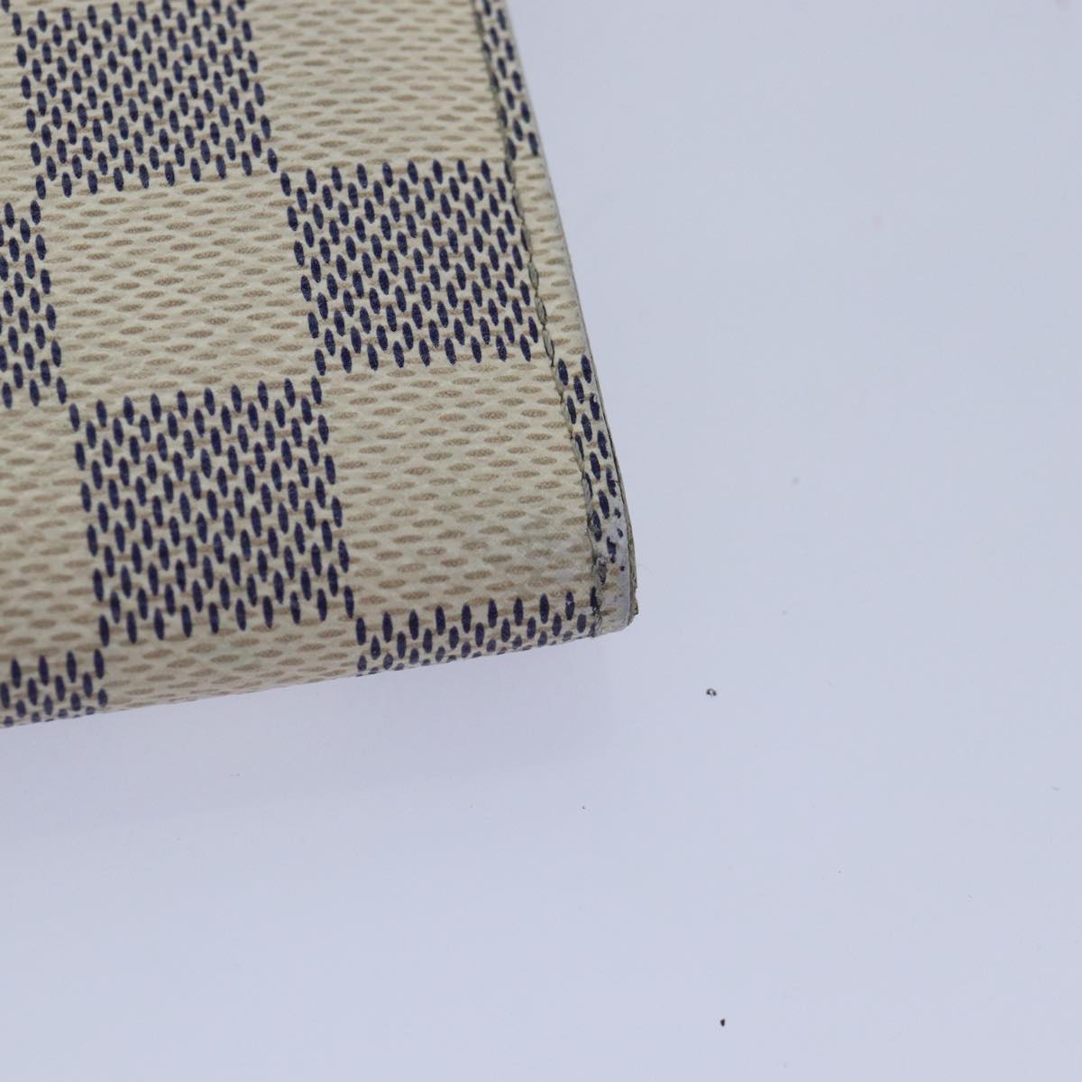 LOUIS VUITTON Damier Azur Portefeuille Emily Long Wallet N41625 LV Auth ki4863