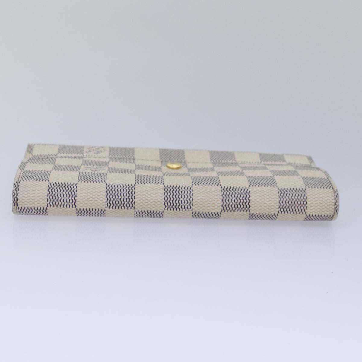 LOUIS VUITTON Damier Azur Portefeuille Emily Long Wallet N41625 LV Auth ki4863