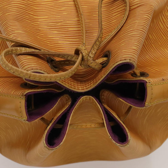 LOUIS VUITTON Epi Petit Noe Shoulder Bag Yellow M44102 LV Auth ki4864