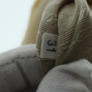 PRADA Pouch Nylon Beige Silver Auth ki4892-12