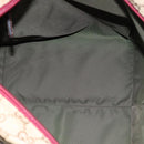 GUCCI GG Canvas Sherry Line Shoulder Bag Beige Red Auth ki4899-11