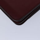 CARTIER Shoulder Bag Leather Bordeaux Auth ki4906-16