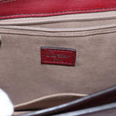 CARTIER Shoulder Bag Leather Bordeaux Auth ki4906-18