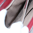 CARTIER Shoulder Bag Leather Bordeaux Auth ki4906-21