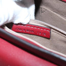 CARTIER Shoulder Bag Leather Bordeaux Auth ki4906-11