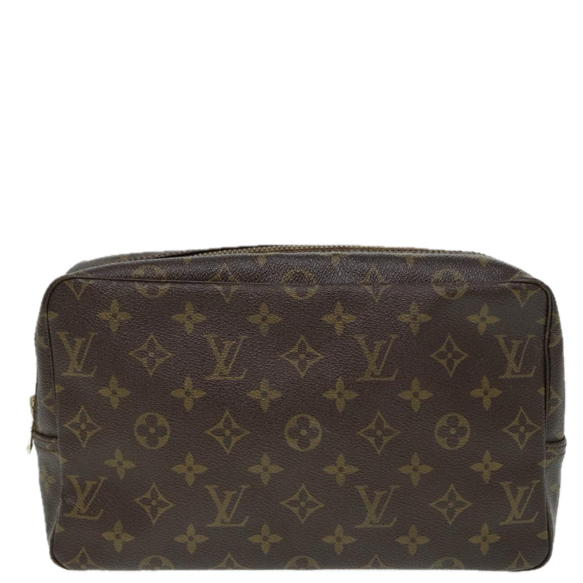 LOUIS VUITTON Monogram Trousse Toilette 28 Clutch Bag M47522 LV Auth ki4910