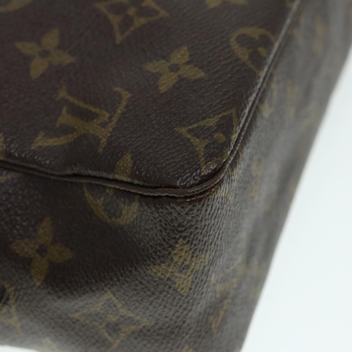 LOUIS VUITTON Monogram Trousse Toilette 28 Clutch Bag M47522 LV Auth ki4910