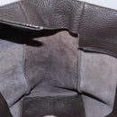 BOTTEGA VENETA Hand Bag Leather Brown Silver Auth ki4924-21