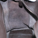 BOTTEGA VENETA Hand Bag Leather Brown Silver Auth ki4924-23