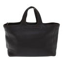 BOTTEGA VENETA Hand Bag Leather Brown Silver Auth ki4924-2