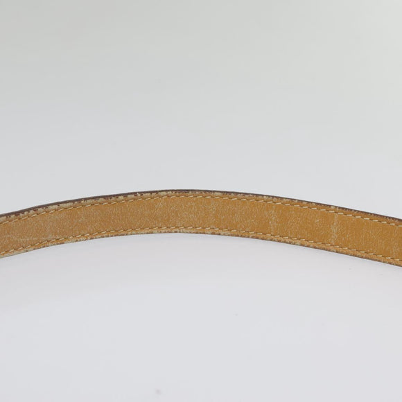 GUCCI Micro GG Supreme Shoulder Bag PVC Beige Gold 007 87 0018 Auth ki4930