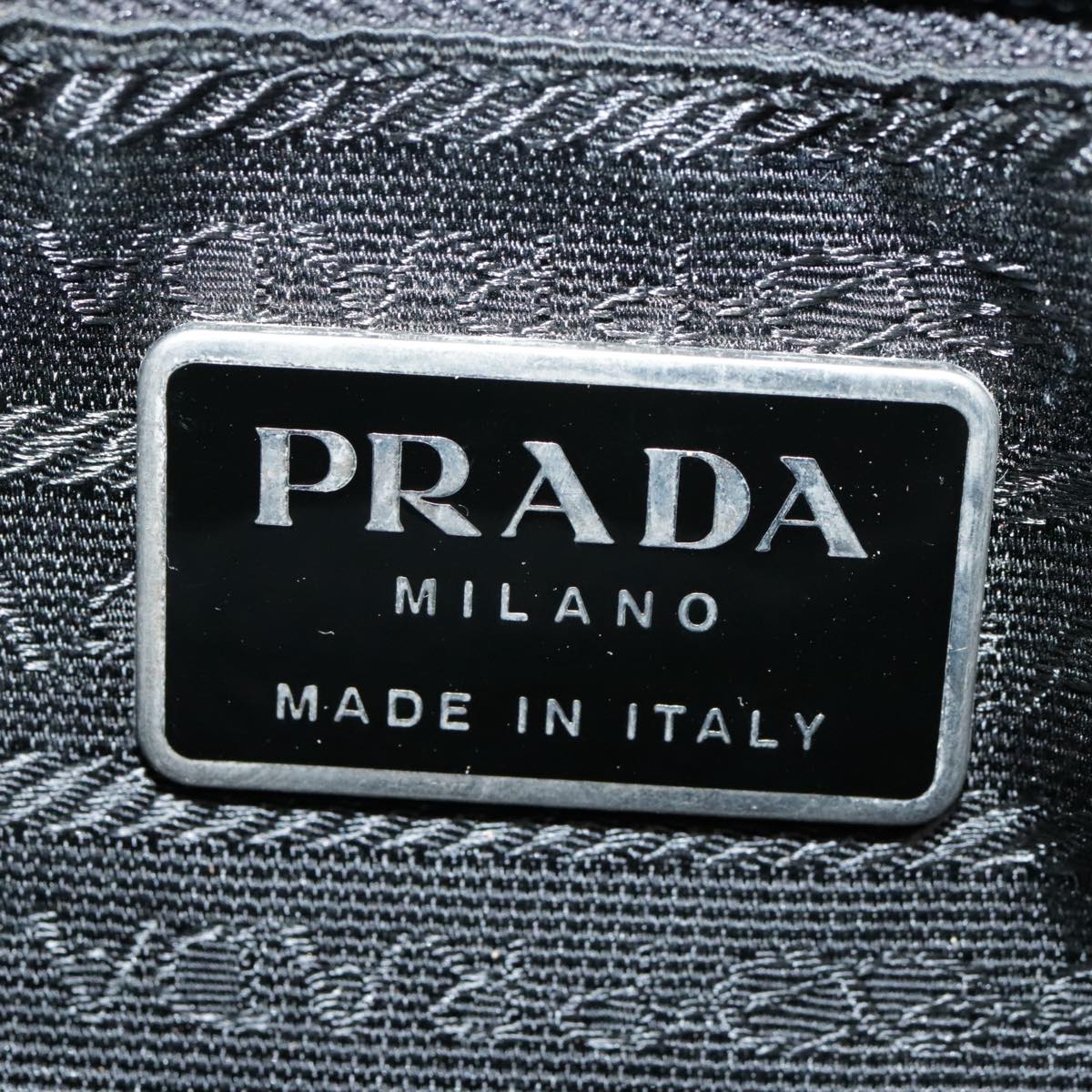 PRADA Sports Shoulder Bag Nylon Gray Silver Auth ki4939